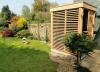 Sauna in tuin - privacy panels